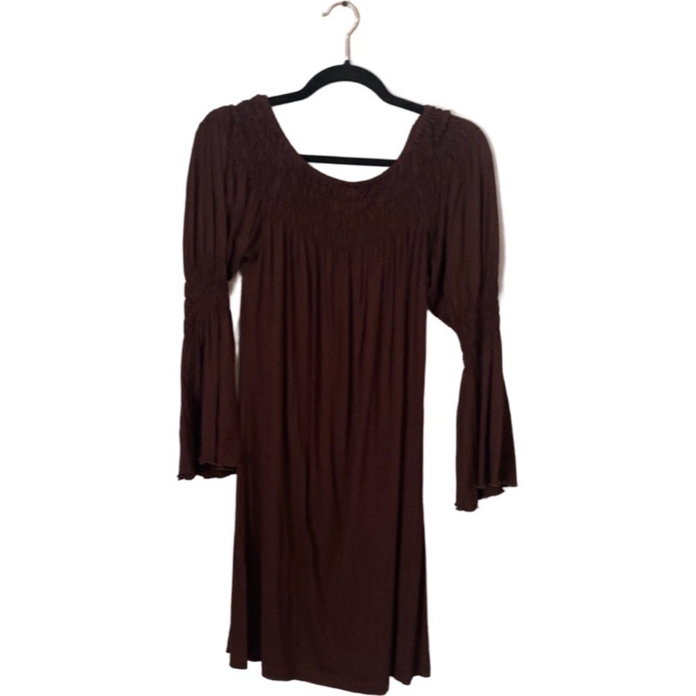 Union of Angels smocked belle sleeve baby doll dress